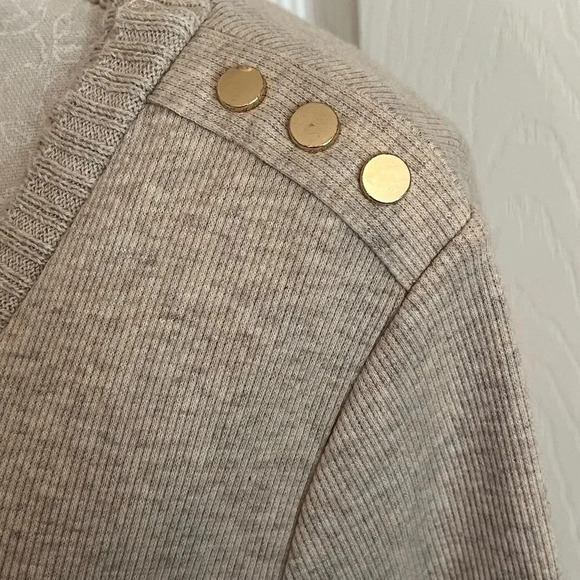 Rafaella Tan Asymmetrical Sweater Women’s Size Small Petite - Picture 9 of 11